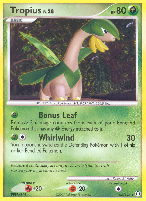 Tropius (64/123) [Diamond & Pearl: Mysterious Treasures] | Total Play