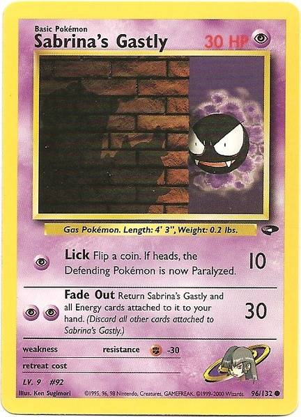 Sabrina's Gastly (96/132) [Gym Challenge Unlimited] | Total Play