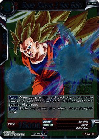 Super Saiyan 3 Son Goku (Metallic Foil) (Event Pack 2018) (P-003) [Promotion Cards] | Total Play