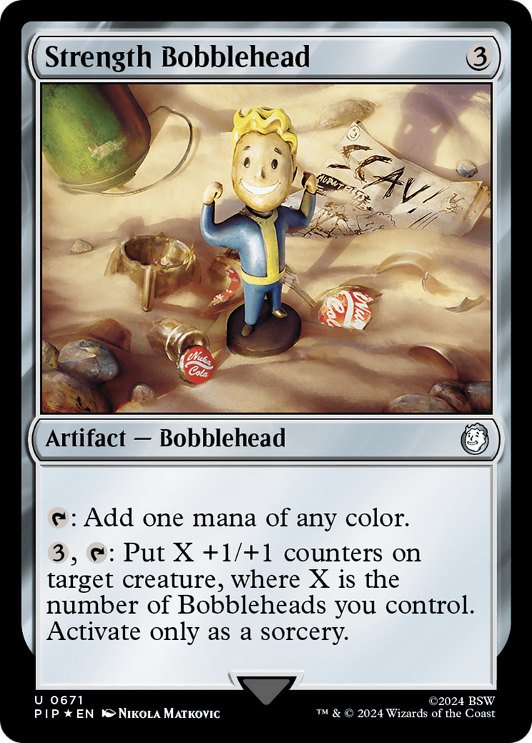 Strength Bobblehead (Surge Foil) [Fallout] | Total Play