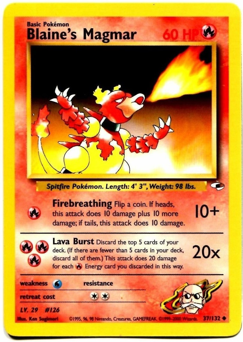 Blaine's Magmar (37/132) [Gym Heroes Unlimited] | Total Play