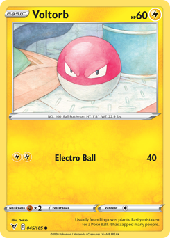 Voltorb (045/185) [Sword & Shield: Vivid Voltage] | Total Play