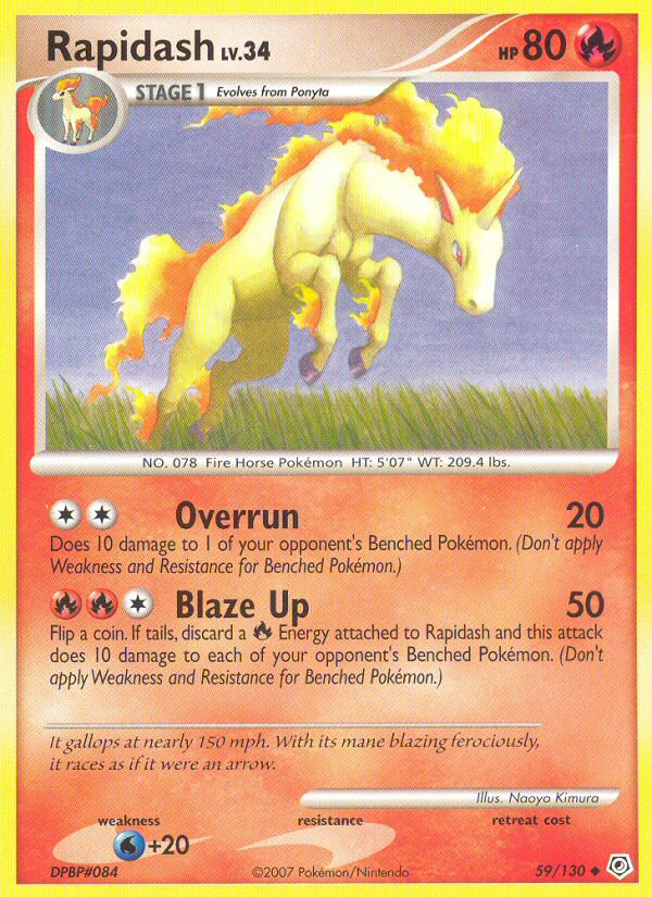 Rapidash (59/130) [Diamond & Pearl: Base Set] | Total Play