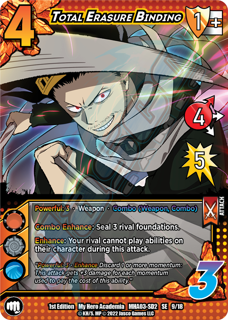 Total Erasure Binding [Eraser Head Clash Deck] | Total Play