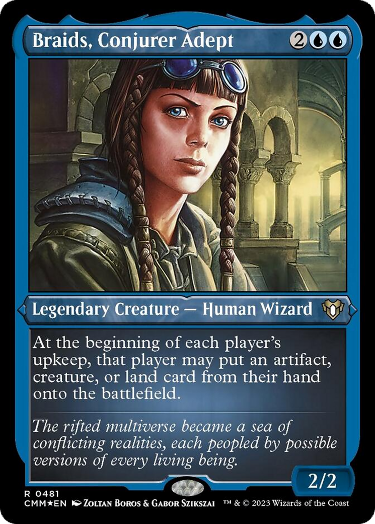 Braids, Conjurer Adept (Foil Etched) [Commander Masters] | Total Play