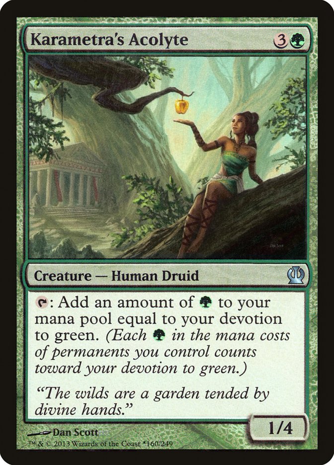 Karametra's Acolyte (Gift Box) [Theros Promos] | Total Play
