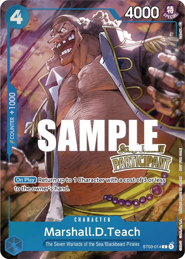 Marshall.D.Teach (Online Regional 2023) [Participant] [One Piece Promotion Cards] | Total Play