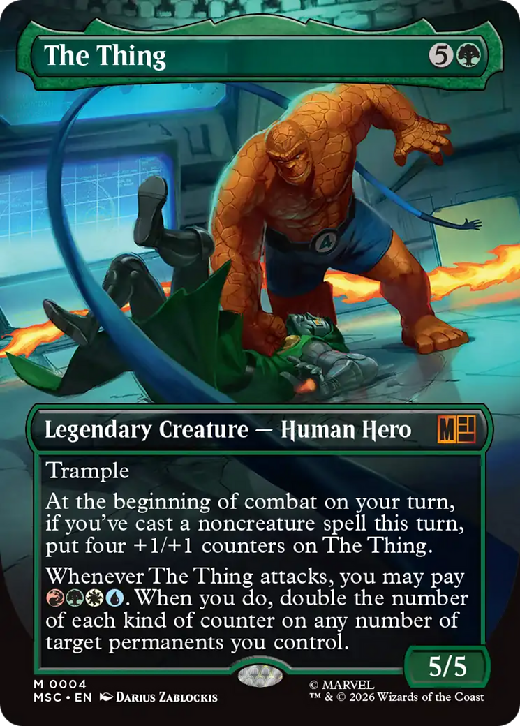 The Thing (Borderless) [Marvel Super Heroes Commander] | Total Play