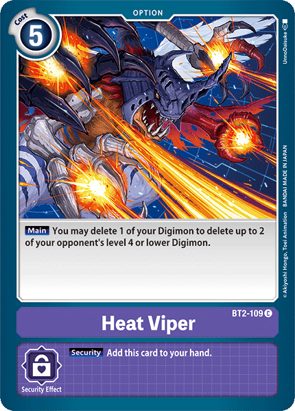 Heat Viper [BT2-109] [Release Special Booster Ver.1.0] | Total Play