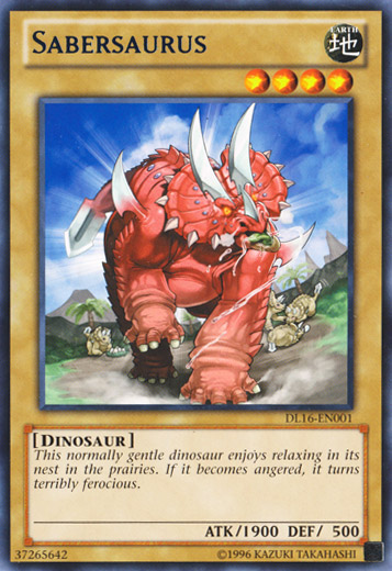 Sabersaurus (Blue) [DL16-EN001] Rare | Total Play