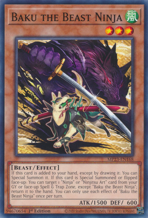 Baku the Beast Ninja [MP23-EN168] Common | Total Play