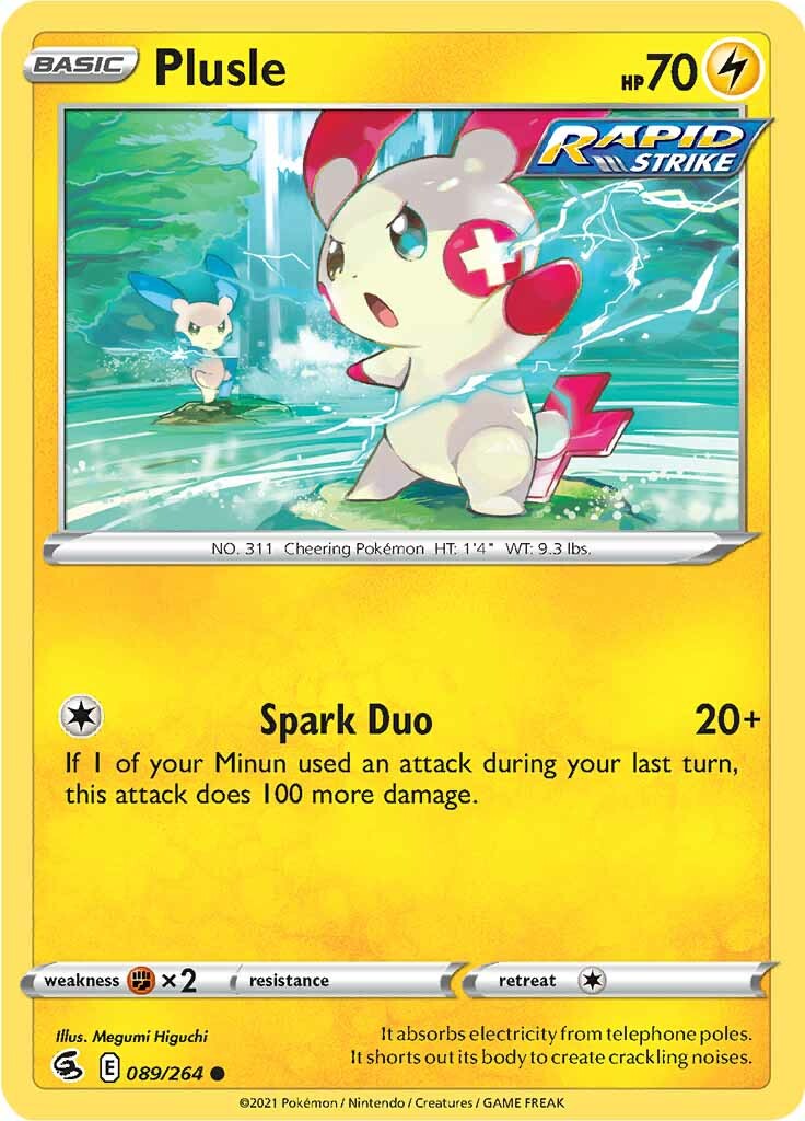 Plusle (089/264) [Sword & Shield: Fusion Strike] | Total Play