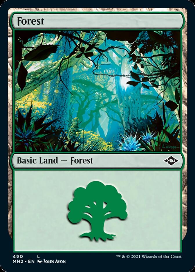 Forest (490) (Foil Etched) [Modern Horizons 2] | Total Play
