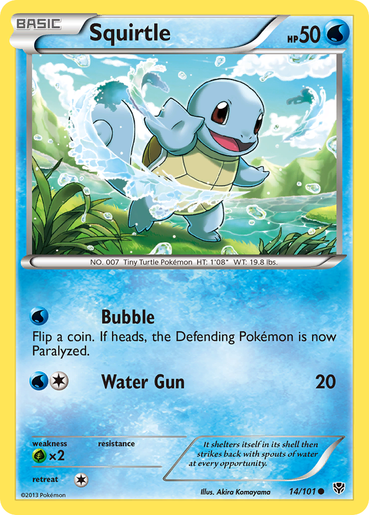 Squirtle (14/101) [Black & White: Plasma Blast] | Total Play