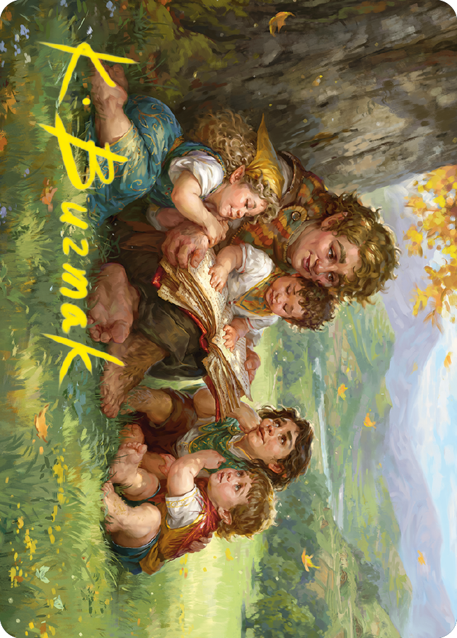 Samwise Gamgee Art Card (19/81) (Gold-Stamped Signature) [The Lord of the Rings: Tales of Middle-earth Art Series] | Total Play