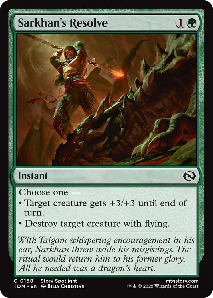 Sarkhan's Resolve [Tarkir: Dragonstorm] | Total Play