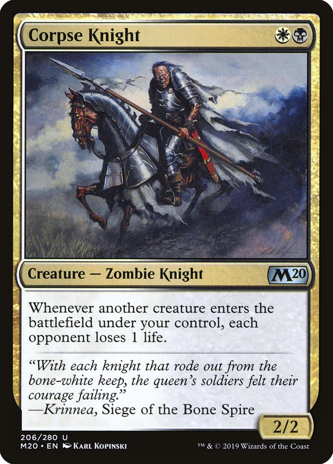 Corpse Knight (2/2) [Core Set 2020] | Total Play