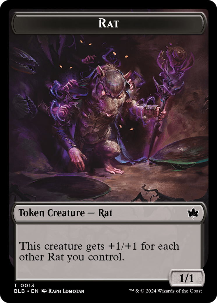 Rat Token [Bloomburrow Tokens] | Total Play