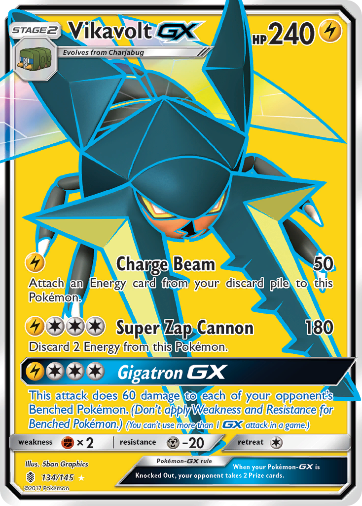 Vikavolt GX (134/145) [Sun & Moon: Guardians Rising] | Total Play