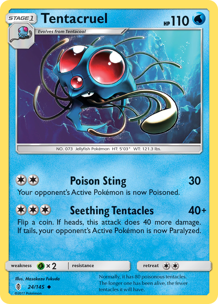 Tentacruel (24/145) [Sun & Moon: Guardians Rising] | Total Play