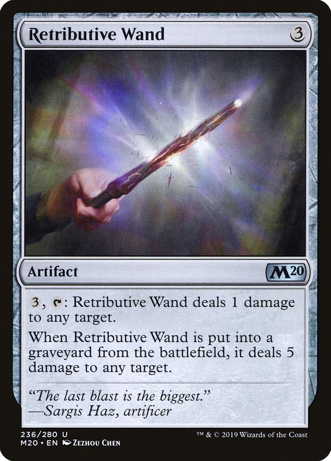 Retributive Wand [Core Set 2020] | Total Play