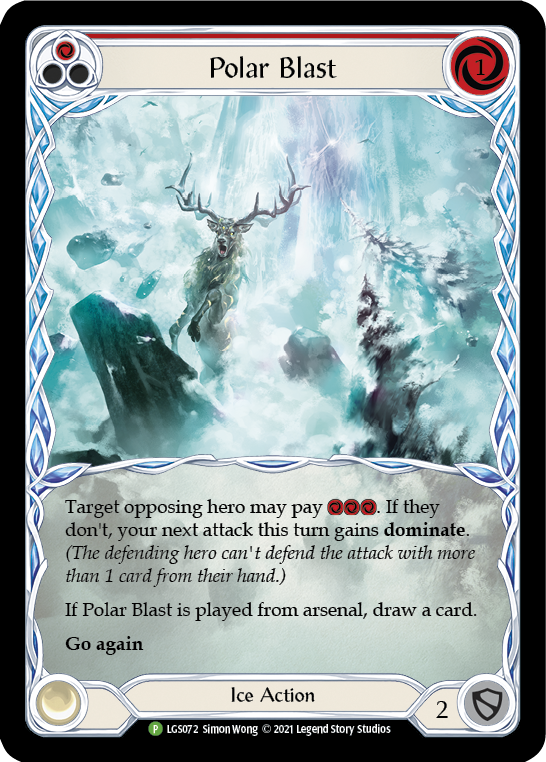 Polar Blast (Red) [LGS072] (Promo)  Rainbow Foil | Total Play