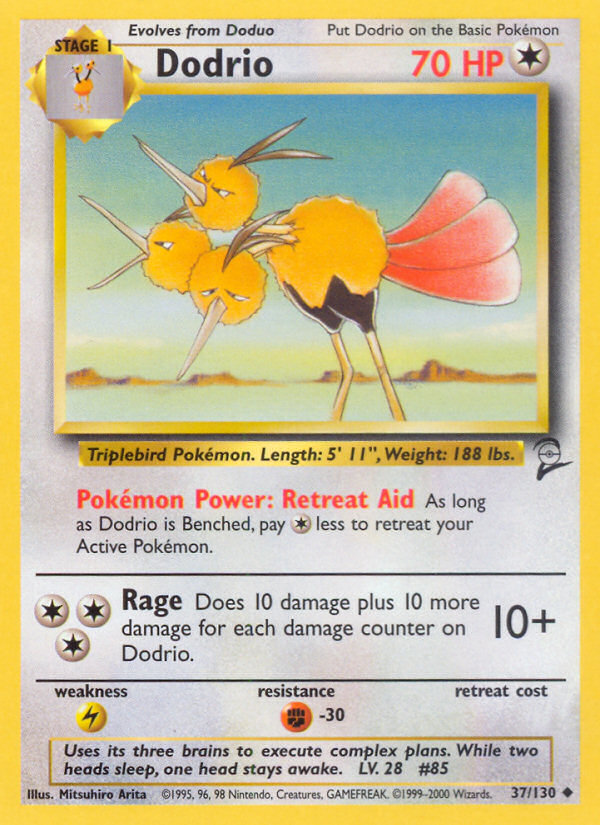Dodrio (37/130) [Base Set 2] | Total Play