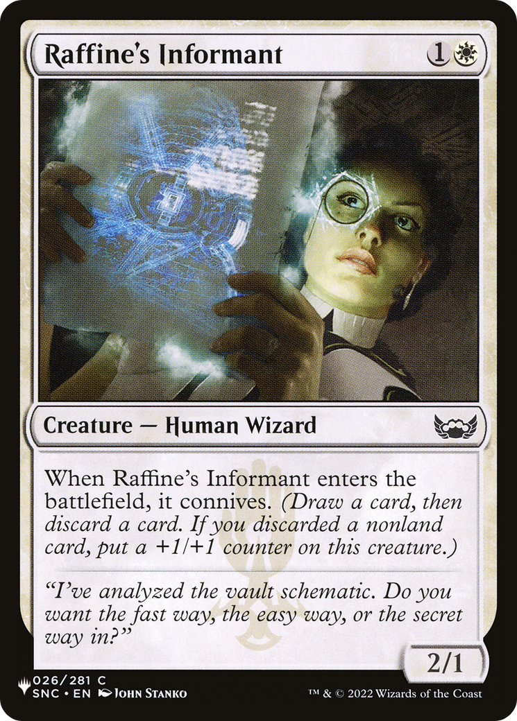 Raffine's Informant [The List] | Total Play