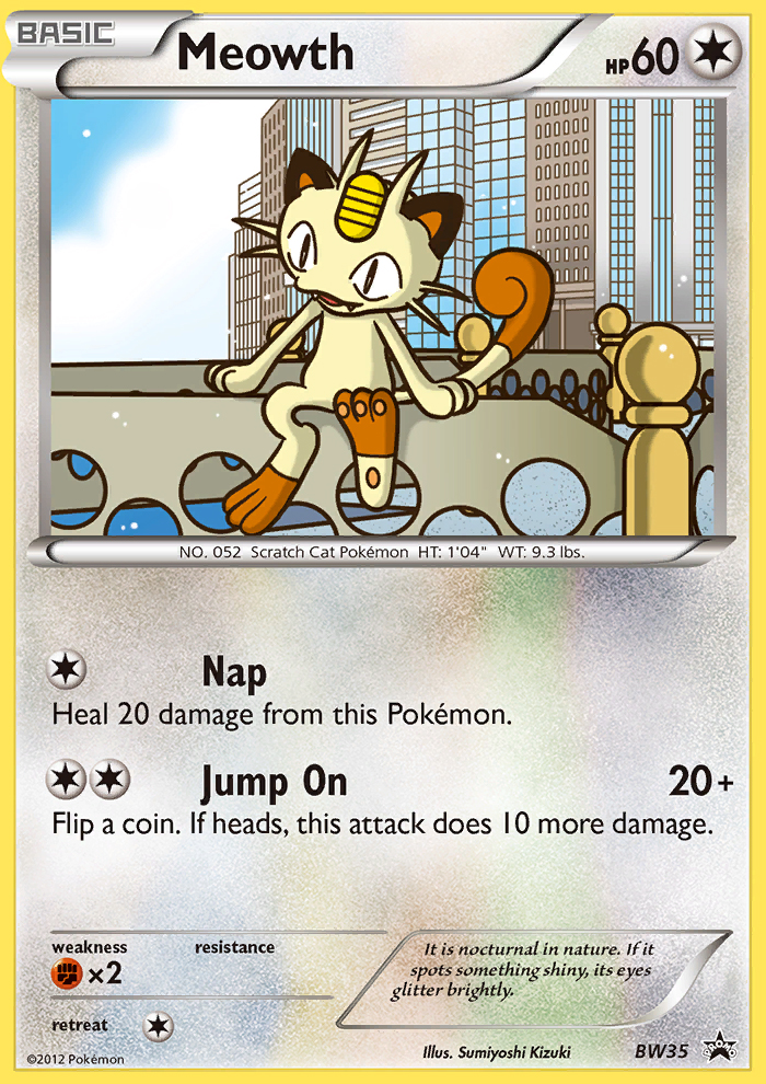 Meowth (BW35) [Black & White: Black Star Promos] | Total Play