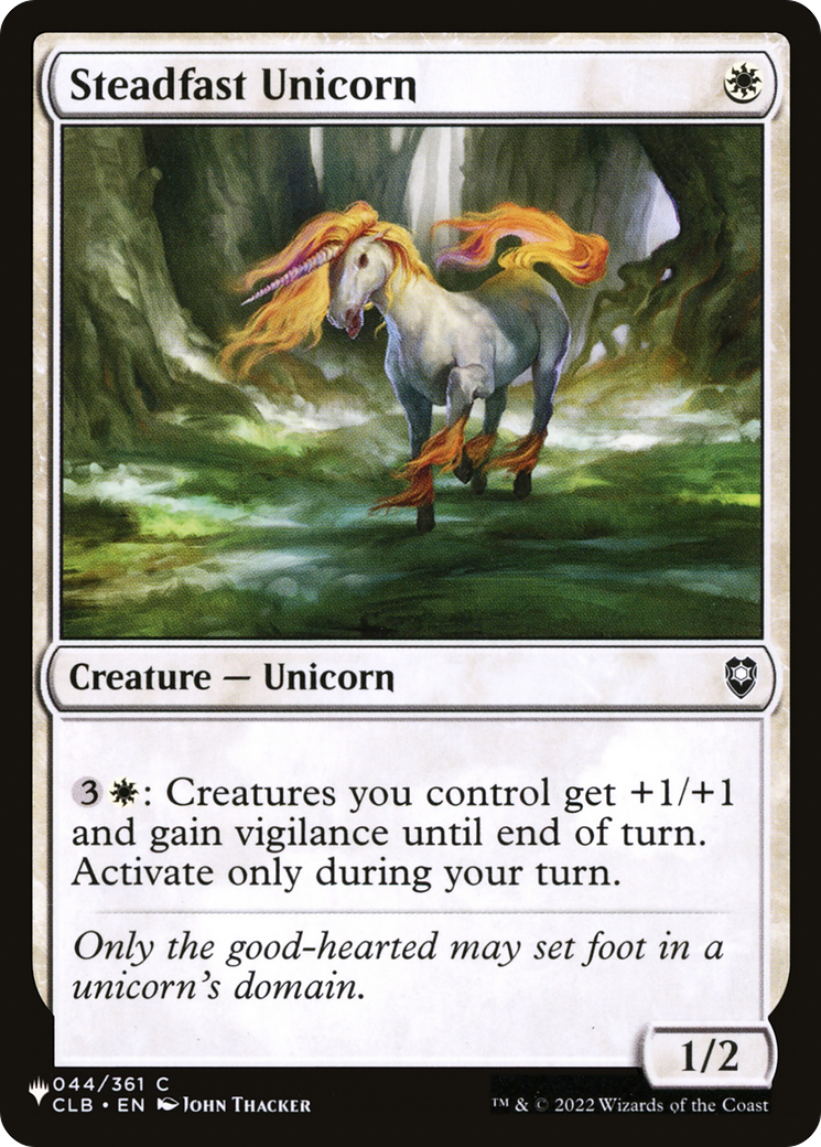 Steadfast Unicorn [The List] | Total Play