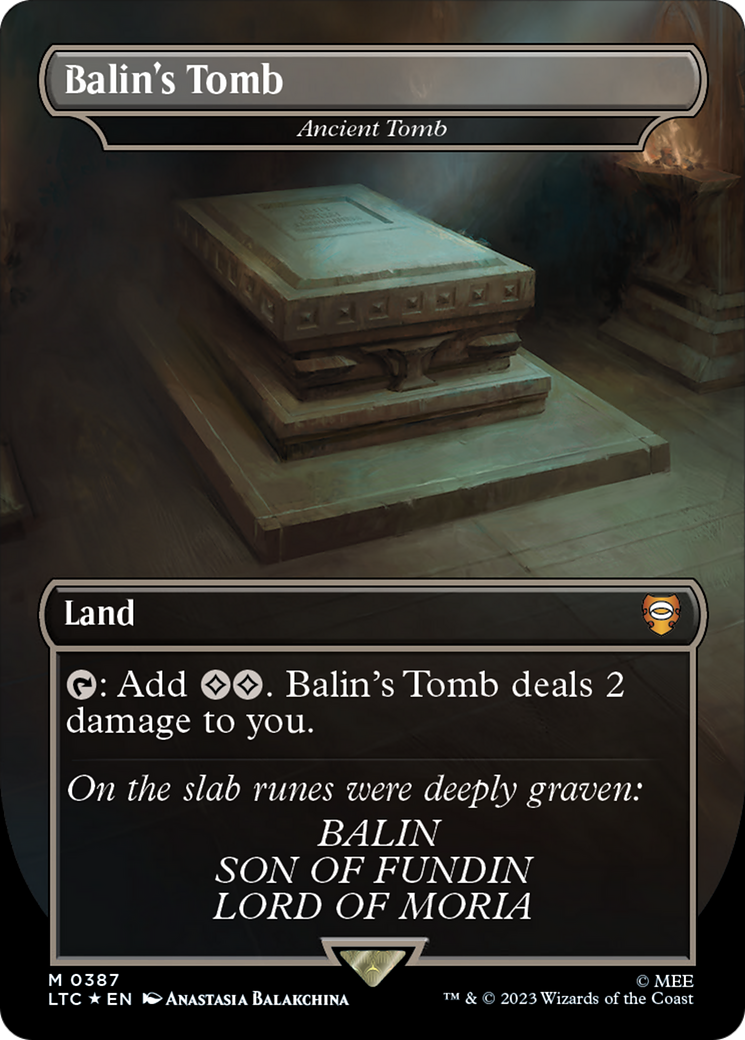 Balin's Tomb - Ancient Tomb (Surge Foil Realms and Relics) [The Lord of the Rings: Tales of Middle-Earth Commander] | Total Play