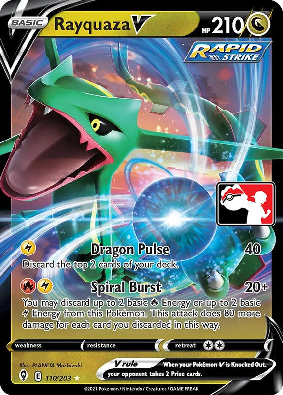 Rayquaza V (110/203) [Prize Pack Series One] | Total Play