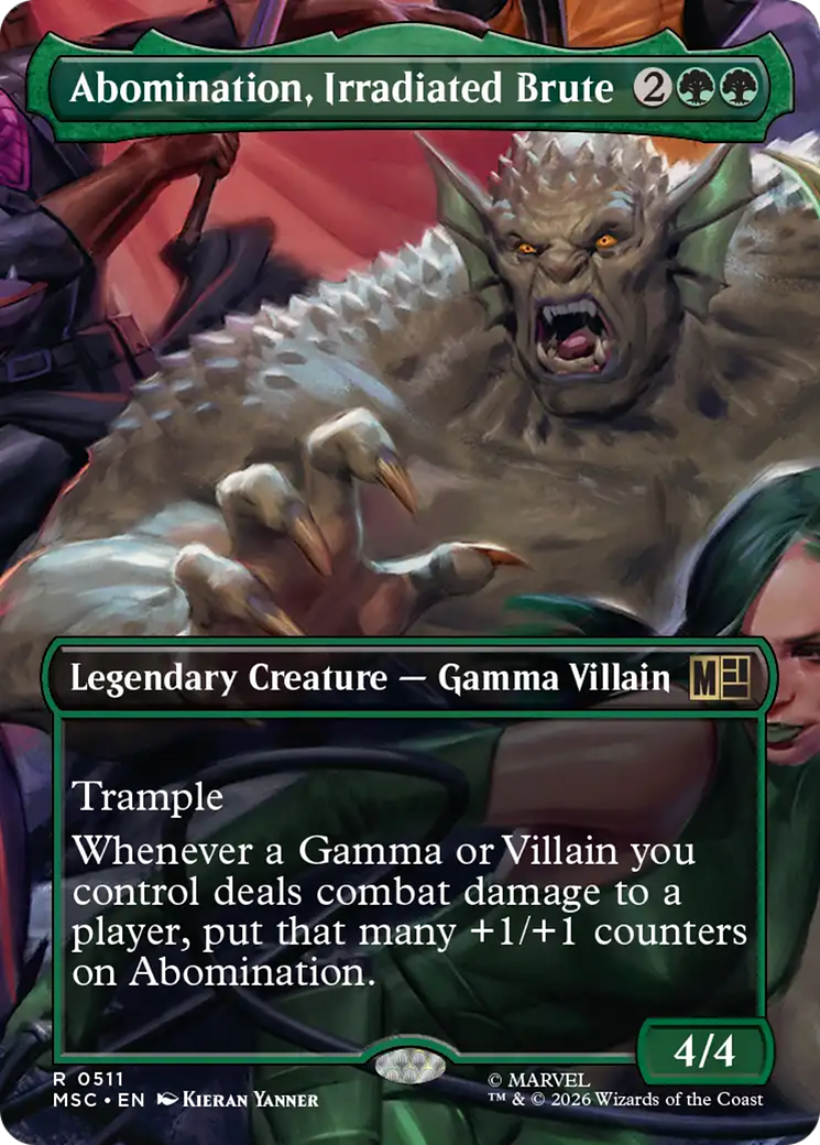Abomination, Irradiated Brute (Borderless) [Marvel Super Heroes Commander] | Total Play