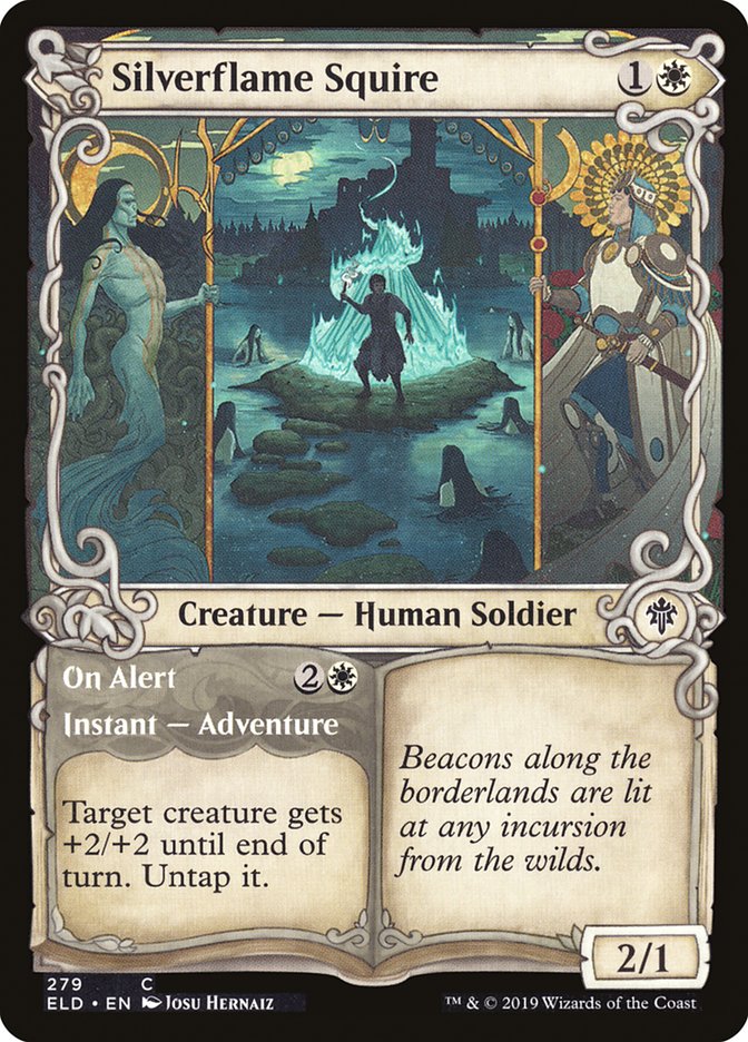 Silverflame Squire // On Alert (Showcase) [Throne of Eldraine] | Total Play