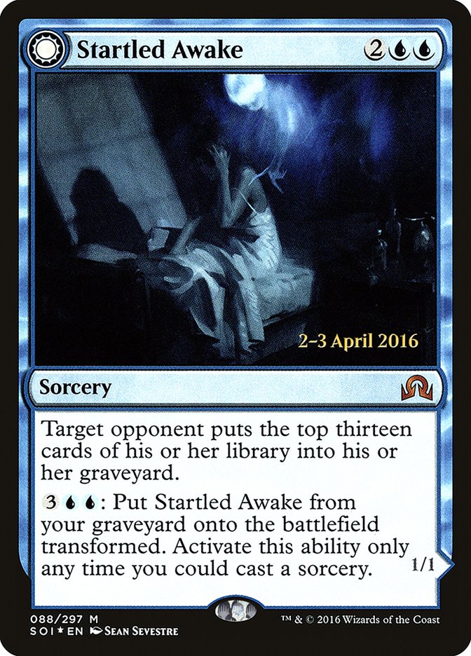 Startled Awake // Persistent Nightmare [Shadows over Innistrad Prerelease Promos] | Total Play