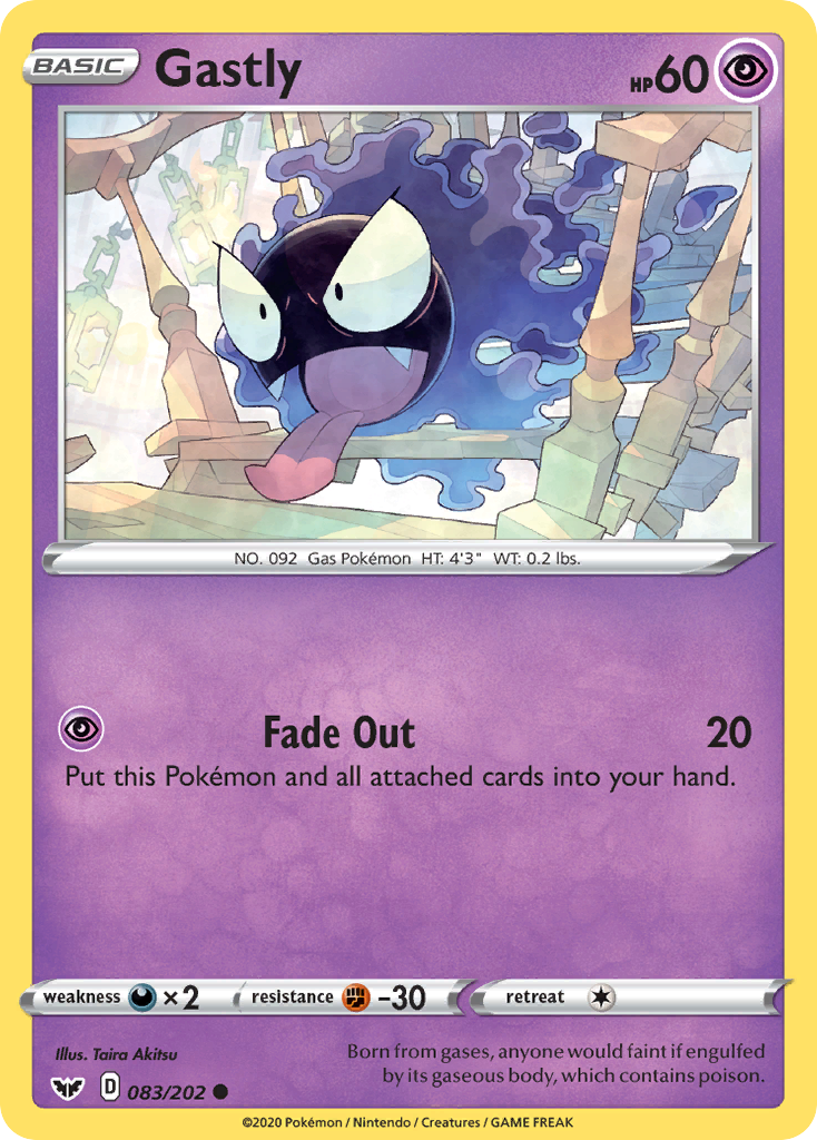 Gastly (083/202) [Sword & Shield: Base Set] | Total Play