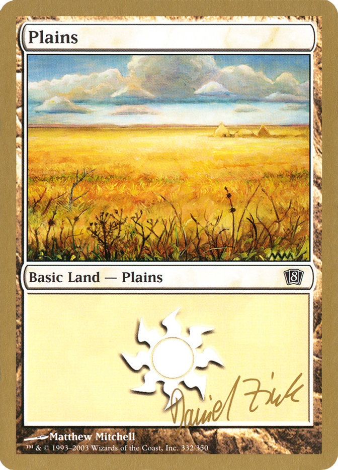 Plains (dz332) (Daniel Zink) [World Championship Decks 2003] | Total Play