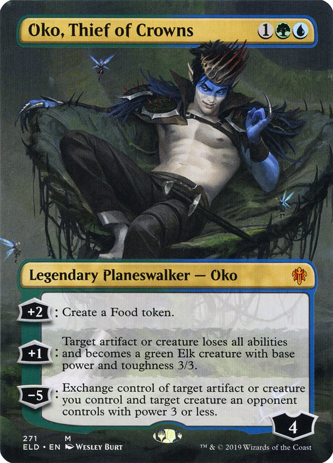 Oko, Thief of Crowns (Borderless) [Throne of Eldraine] | Total Play