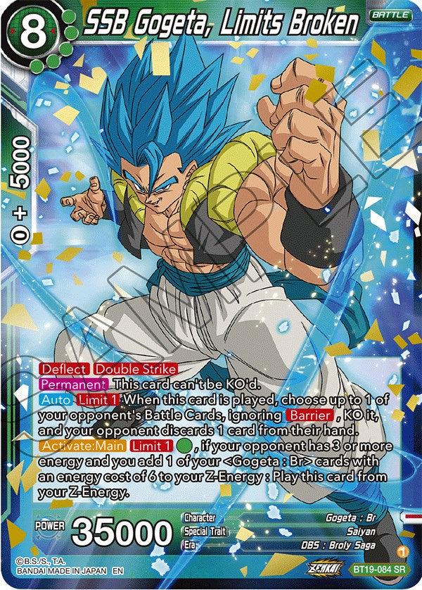 SSB Gogeta, Limits Broken (BT19-084) [Fighter's Ambition] | Total Play