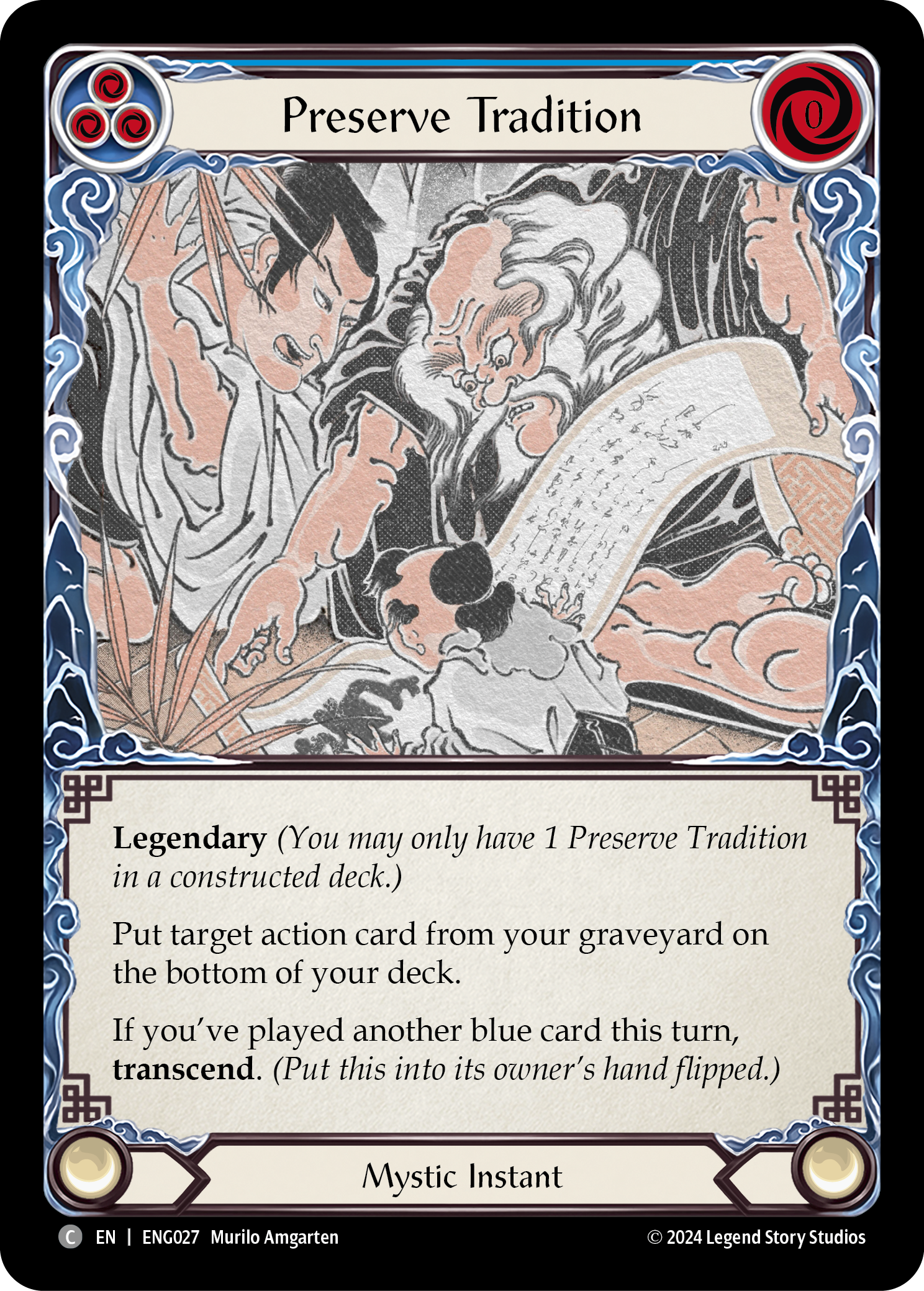 Preserve Tradition [ENG027] (Part the Mistveil Enigma Blitz Deck) | Total Play