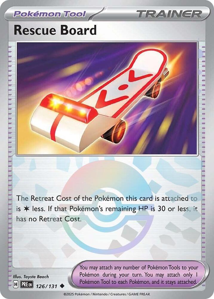 Rescue Board (126/131) (Poke Ball Pattern) [Scarlet & Violet: Prismatic Evolutions] | Total Play