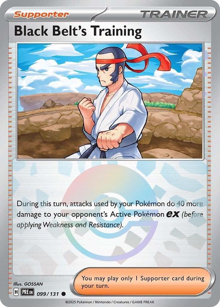 Black Belt's Training (099/131) (Poke Ball Pattern) [Scarlet & Violet: Prismatic Evolutions] | Total Play