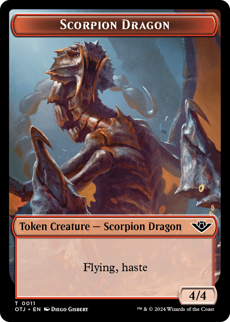 Scorpion Dragon Token [Outlaws of Thunder Junction Tokens] | Total Play