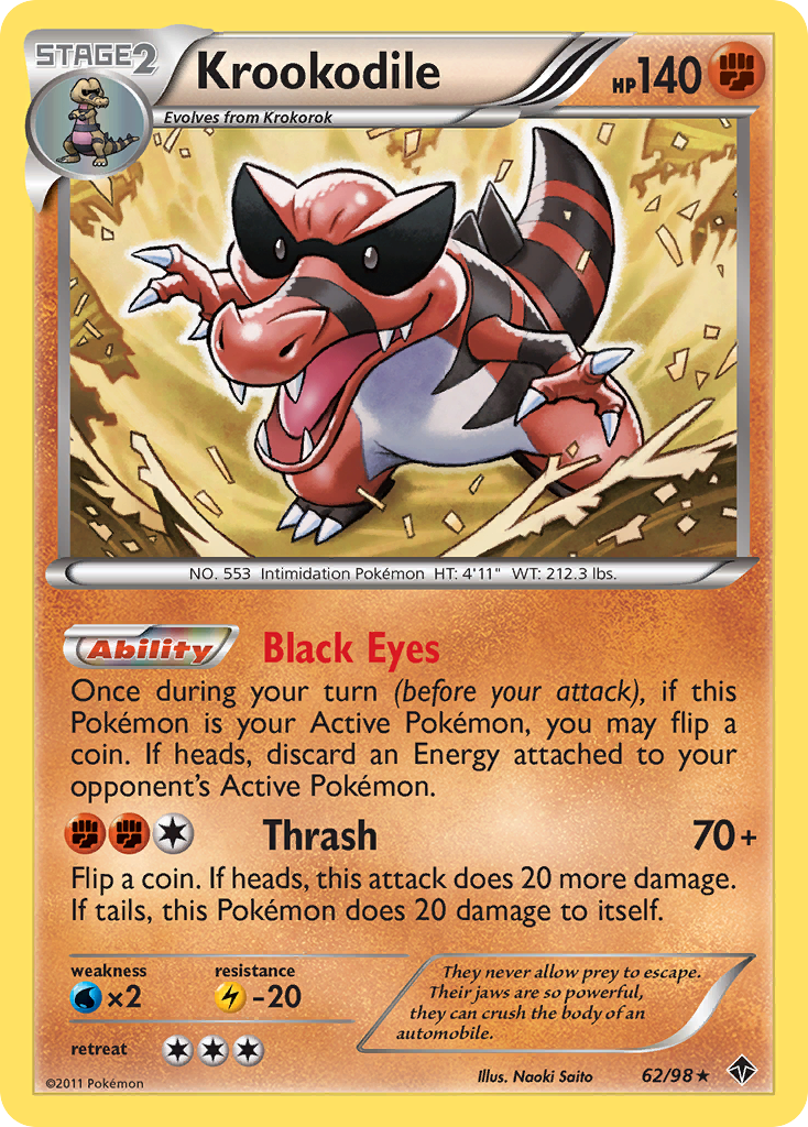 Krookodile (62/98) [Black & White: Emerging Powers] | Total Play