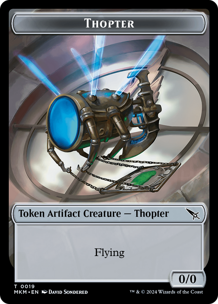 Thopter (0020) // Thopter (0019) Double-Sided Token [Murders at Karlov Manor Tokens] | Total Play