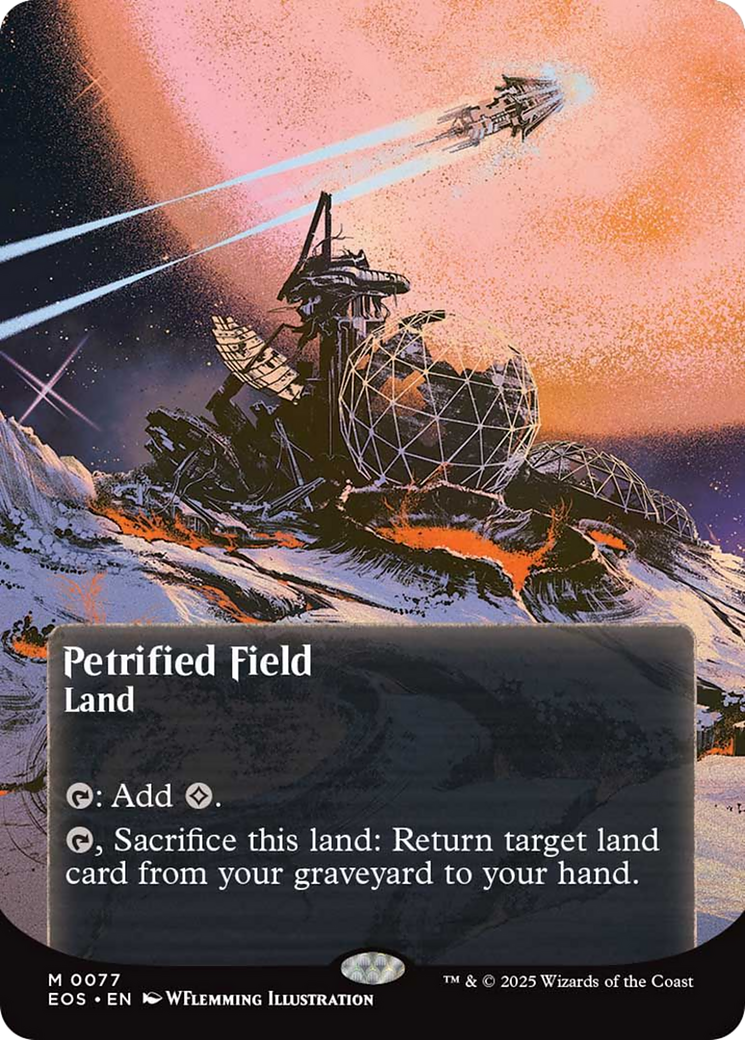 Petrified Field (0077) (Borderless) [Edge of Eternities: Stellar Sights] | Total Play