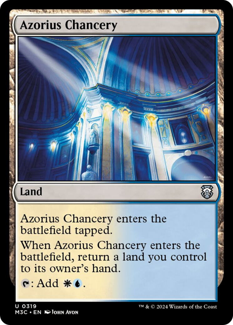 Azorius Chancery (Ripple Foil) [Modern Horizons 3 Commander] | Total Play