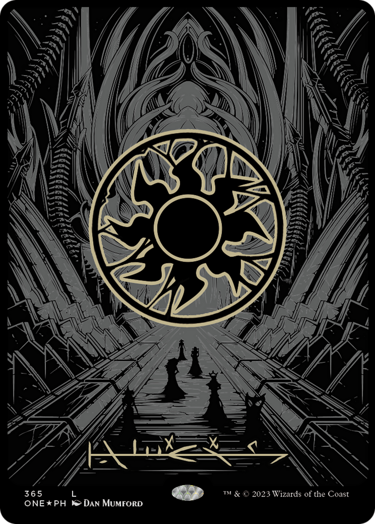 Plains (365) (Oil Slick Raised Foil) [Phyrexia: All Will Be One] | Total Play