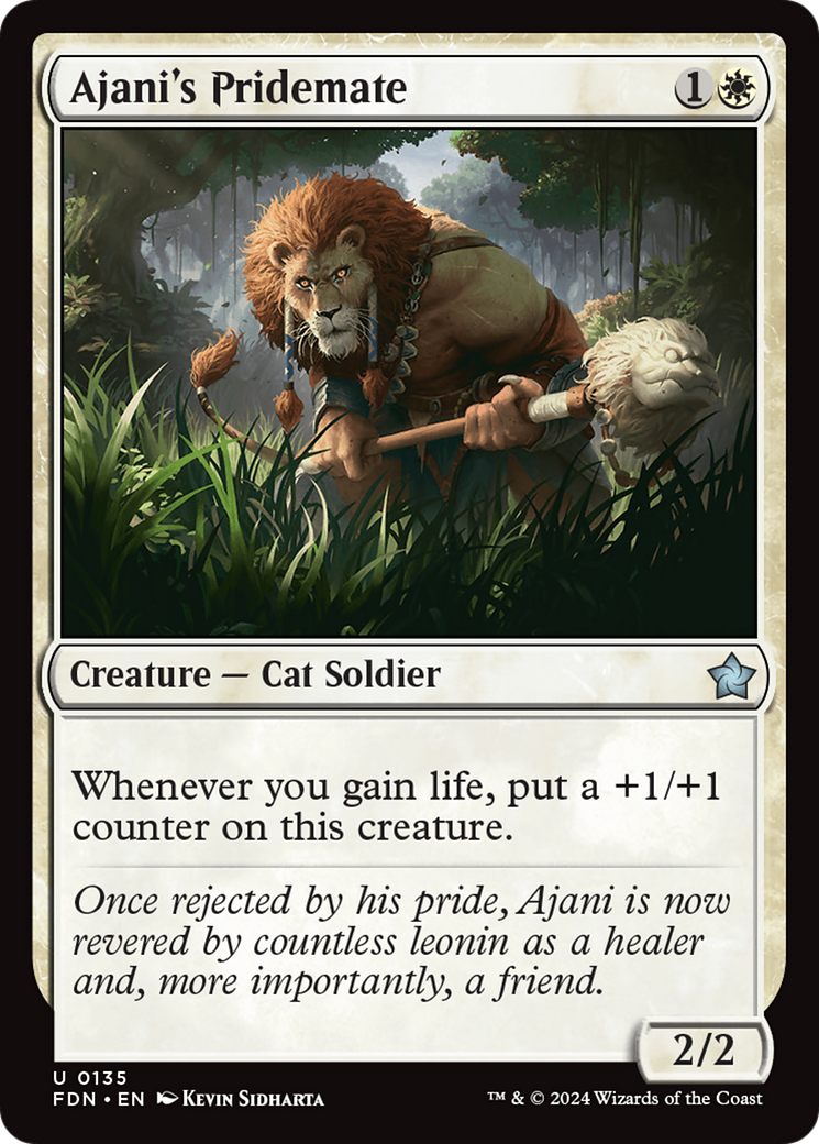 Ajani's Pridemate [Foundations] | Total Play