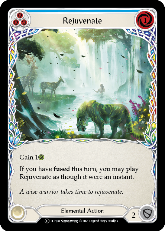 Rejuvenate (Blue) [U-ELE108] (Tales of Aria Unlimited)  Unlimited Normal | Total Play